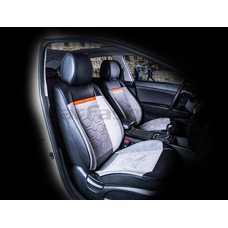 3D Каркасные автомобильные накидки на передние сиденья из велюра Evolution Premium