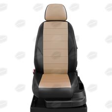 Комплект чехлов из экокожи для ГАЗ Газель Next 2014-н.в.  Передние 3 места (Автолидер)